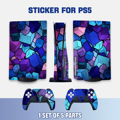 مجموعة من 3 ملصقات جلدية إبداعية للإصدار القرصي، مقاومة للخدش، مانعة للانزلاق، متينة، تصميم مطبوع شخصي