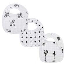 Cartoon Print Drool Bibs, Waterproof U-Shaped Absorbent Baby Feeding Bibs - Multicolor - View 11