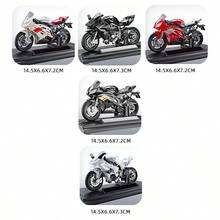 Kawasaki Ducati Motorcycle Model, Realistic Motorcycle Model Toy, Gift For Boyfriend, Friend, Teenagers, Cool Motorcycle Collectible, Motorcycle Decor, Birthday Gift, Special Gift - Multicolor - View 6
