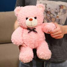 1个情人节礼物糖果色泰迪熊毛绒娃娃，柔软可爱，可作抱枕，家居装饰，送给女朋友、闺蜜、孩子的生日礼物 - 彩色 - 查看 13