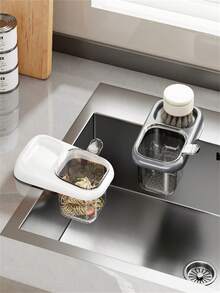 Kitchen Sink Drain Basket, Sink Separation Food Residue Tea Leaf Filter Basket Drain Rack - Multicolor - View 3