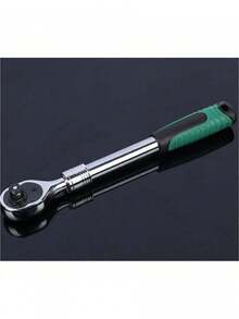72-Tooth Polished Chrome Ratchet Wrench With Non-Slip Handle, Easy To Operate, Suitable For Beginners, Telescopic Wrench - Multicolor - View 9