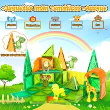 Kids Magnetic Building Block ToysGenérico 48 Piezas Bloques Magneticos para Niños Imanes para Niños Tema de Animales Juguetes Magnéticos Educativo y Regalos de Navidad para Niños y Niñas de 3-6 Años - 48Piezas - Ver 2