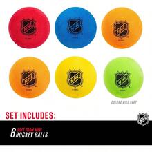 Franklin Sports Mini - Indoor Floor Hockey Balls for - 6 Soft Foam Balls - Assorted Colors - Multicolor - Ver 2