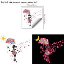 1pc Glow In The Dark Decal, Night Light Switch Plate Border Decor Wall Sticker; Removable Self-Adhesive Sticker, For Living Room, Bedroom And Bathroom Decoration, Switch Sticker