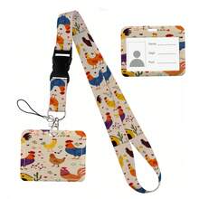 Animal Collection The Vertical Card Holder Horizontal Card Neck Strap Lanyards For Keys Keychain Badge Pass Hang Rope - Multicolor - View 172