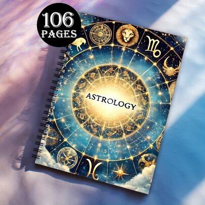 1pc Mystic Tarot Guide Book For Beginners - Full-Color Astrology-Themed Guide With Zodiac Symbols & Star Maps, 5.71x8.27inch, Includes 106 Pages Of Detailed Card Meanings & Divination Basics, Perfect Gift For Tarot Lovers (Birthday, Christmas, Halloween), Tarot Card Guide, Spiritual Guidance, Mystical Design, Detailed Illustrations, Mystical Themed, Spiritual Seekers