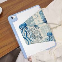 Y型折叠支架，高清UV印刷，360°旋转iPad保护壳，兼容iPad 11（2025款）、iPad Air 11/13（2025款M3）、iPad Air（M2）11/13英寸、iPad Air 4/5/6（10.9英寸）及其他iPad型号，保护套设计，支持多角度调节，六向支架摆放，内置笔槽，透明后盖，防摔保护，自动唤醒/睡眠功能 - 彩色 - 查看 6