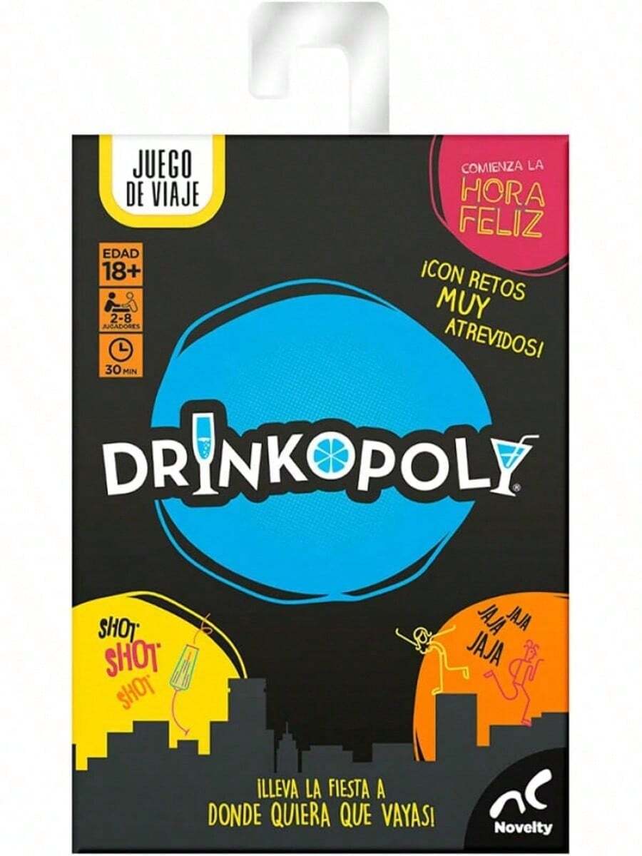 EstiloTendenciaNovelty Corp - Juego De Mesa, Drinkpoly Viaje, Juego De Mesa, Para Adulto, Retos Y DiversióN, Juego De Fiestas, Y Reuniones, 75 Cartas, Juego De ViajeCalidad PremiumVersióN Mejorada - 1 - Ver 1