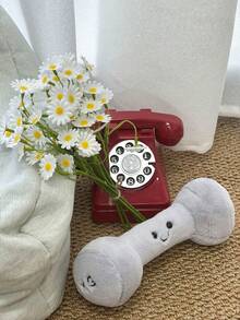 7.87英寸/20厘米毛绒婴儿摇铃娃娃，柔软耐用，适合婴儿、新生儿锻炼、运动和举重角色扮演，可爱柔软的重量套装，适合0岁以上婴儿，可爱的圣诞礼物，有趣的生日惊喜，复活节彩蛋娃娃和2025年节日礼物创意，健身毛绒娃娃迷你壶铃哑铃杠铃毛绒娃娃礼物，柔软的减压娃娃，适合办公室使用 - 彩色 - 查看 13