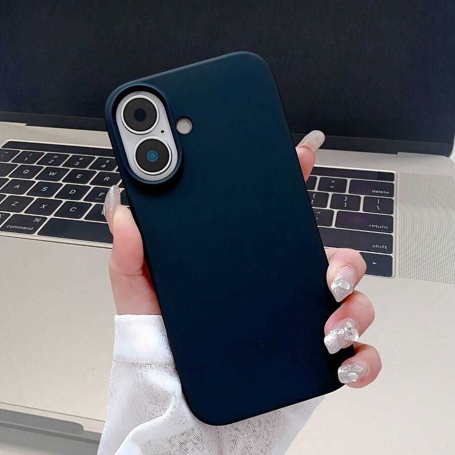 Funda a prueba de golpes de borde suave y moderna Funda para teléfono: para iPhone Serie: Funda premium con orificio grande, gruesa, anti-golpes y anti-caídas Esta funda a prueba de golpes es un compañero confiable para tu teléfono. Esta funda a prueba de golpes es un compañero confiable para tu teléfono. - 1 pieza - Ver 1