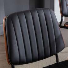 Dining Chairs - Black + PU Leather + Foam - View 10