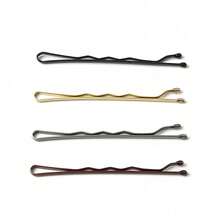 150pcs Women Solid Casual Bobby Pin For Daily Life Hair Clips Claw Clips Hair Barrettes, School Stuff, Hair Accessories - 黑色 - 查看 4