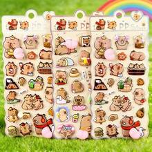 1个柔软可爱的捏捏乐减压贴纸，卡通动物卡比巴拉，情人节礼物，新年礼物，随机礼物 - 彩色 - 查看 2