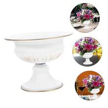 Cabilock 2piezas Vintage Metal Flower Vase for Dried Flowers Elegant Decorative Container for Home Hotel and Décor - comosemuestra - Ver 7