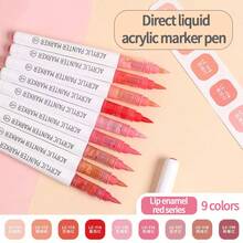 Ensemble de 9 couleurs de stylos marqueurs à pointe souple en acrylique Languo, 198 couleurs pour livre de peinture graffiti DIY étudiant, couleurs résistantes à la décoloration, marqueurs de couleurs empilables, série noir brillant et tons de peau pour peindre des figures, pinceaux acryliques souples imperméables, DIY chaussures et chemises