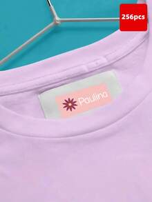 1-256pcs Customizable Name Labels, Iron-On Clothing Labels And Waterproof Stickers, Printable Text, Suitable For School, Daycare, Summer Camp, Sportswear, Backpacks, Lunch Boxes, Water Bottles, For Children, Youth, Adults, Family And Friends. Tear-Resistant, No Residue, Reusable Adhesive Labels - Rose Red - View 10