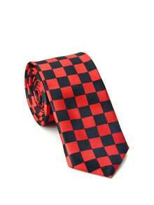1pc Men's 5cm Small Plaid Casual Necktie, Business Suit Shirt Accessory Tie, Party Attire Necktie - Multicolor - View 8