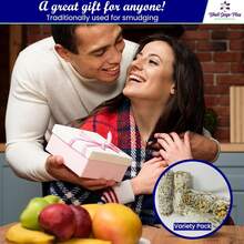 白鼠尾草熏香棒，鼠尾草熏香套装，经长时间干燥处理的白鼠尾草熏香棒，用于冥想、芳香疗法和净化，去除负能量。产自加州的可持续种植鼠尾草。 - 灰色 - 查看 5