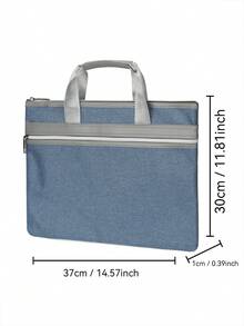 1pc 37cm*1cm*30cm Nylon Briefcase, Lightweight Ultra-Thin Men's Briefcase Laptop Bag Suitable For Daily Commute And Outdoor Use Bible Bag - Multicolor - View 11