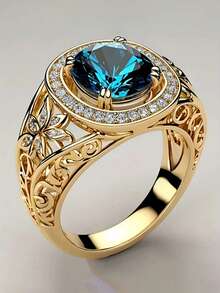 1 chiếc nhẫn Cubic Zirconia cao cấp, trang sức dành cho nữ, thích hợp cho đám cưới, lễ đính hôn, tiệc tùng, quà tặng ngày Valentine. - 1 # - Xem 6