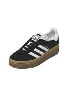 Adidas Gazelle 女士运动鞋 黑白 IE0876 - 核心黑/雲白/雲白 - 查看 5