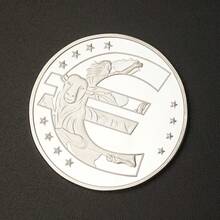 1/2/5pcs Commemorative Silver-Plated European Union Coins, Collectible Coins - Silver - View 5