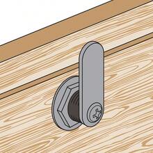 Prime-Line U 11089 - Cerradura para cajones y gabinetes - Archivos y cajones importantes 1-3 8 pulgadas carcasa fundida a troquel con acabado clásico de bronce se adapta a 1 pulgada. Grosor máximo - como en la foto - Ver 4
