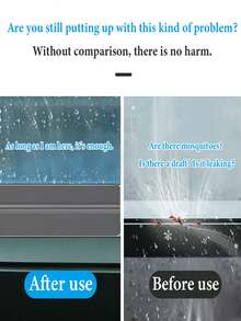 1 卷高粘度防水防风密封胶带，窗户密封条和隔热膜，冬季防漏，防风防水，防寒，无胶密封胶带，窗户挡风条，无残留胶带，适用于门窗密封、桌椅边缘、暖通空调管道密封，多用途，易于使用，无粘性残留物 - 彩色 - 查看 8