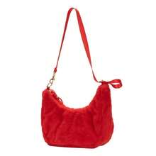 Adidas NEWY W BAG 女士时尚单肩包，休闲通勤简约户外旅行单肩斜挎包 - 淺猩紅 - 查看 5