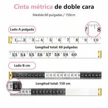 Cinta Métrica Suave 150 cm 60 pulgadas Métrica Suave De Sastre 3 Piezas Cinta Métrica Para El Cuerpo Rosa Verde Blanco - RosaVerdeBlanco - Ver 2