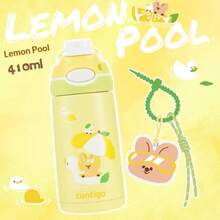 Contigo Stainless Steel Vacuum Insulated Water Bottle, Lockable Lid, Suitable For Children Going To School, Cute Design For Women - Lemon Pool - View 2