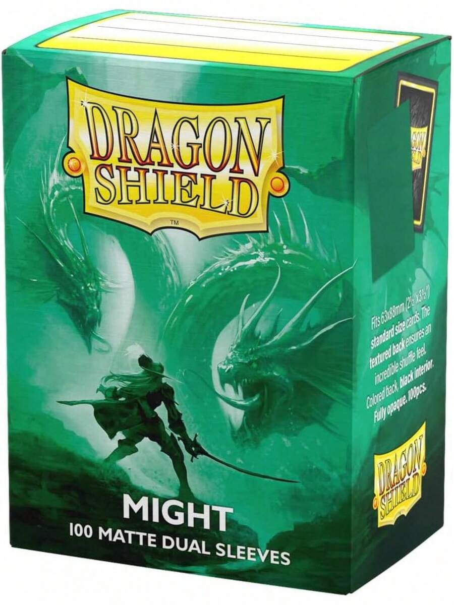 EstiloArcane Tinman Dragon Shield Sleeves – Dragon Shield Matte Dual Might (Verde) 100 CT – Las Fundas para Tarjetas MTG Son Suaves y Resistentes, compatibles con Tarjetas  y Magic The GatheringVersión mejorada - Millerx - Ver 1