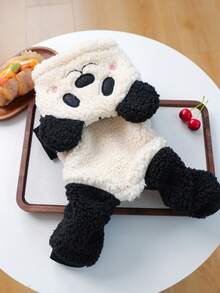 1 bộ quần áo cho thú cưng, trang phục cho chó mèo, chó poodle, gấu bông, chó và mèo nhỏ, trang phục gấu trúc ấm áp, thoải mái, dễ thương và phong cách thường ngày. - Nhiều màu - Xem 10