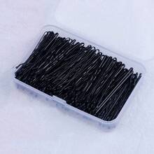 150pcs Women Solid Casual Bobby Pin For Daily Life Hair Clips Claw Clips Hair Barrettes, School Stuff, Hair Accessories - 黑色 - 查看 8