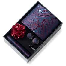 1 Set Dasi Motif Paisley Bunga untuk Pria, Kotak Hadiah, Pilihan Hadiah Ideal untuk Pria di Hari Libur, untuk Bisnis, Pernikahan, dan sebagai Aksesoris. - Warna campuran - View 11