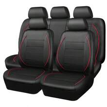 9件套/4件套汽车座椅套，PU皮革，合成革，单针拉袢皮革，四季通用 - 款式A - 查看 17