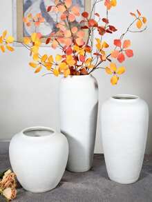 Bình hoa phong cách Wabi-Sabi, phong cách thẩm mỹ Trung Hoa mới, kiểu dáng gốm sứ, dùng để trang trí phòng khách, thích hợp để cắm hoa tươi và thủy canh - Nhiều màu - Xem 12