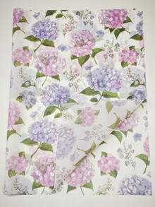 10/20/40张粉色绣球花图案薄纸 - 20x14英寸蜡纸礼品包装纸，适用于婚礼、情人节、生日、花束、派对礼物、婚礼文具、装饰纸，质地光滑 - 彩色 - 查看 8