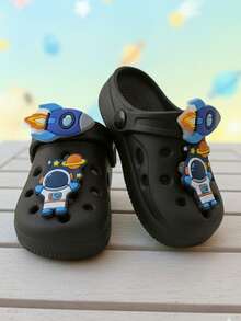Babuche L1 R Children's Sandal Boy's Astronaut Character Rocket Non-Slip Soft - màu đen - Xem 3