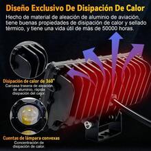 2 Pieces LED Auxiliary Headlights, Eight Eye Lights, Three Lighting Modes, Suitable For Cars And Motorcycles. - A - View 4