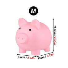 1pc Cute Cartoon Piggy Bank, Shatterproof Ceramic Coin Bank, Birthday/Business Gift, Creative Cartoon Coin Bank For Kindergarten, Kids, Boys, Girls, Students, New Year Gift - Multicolor - View 16