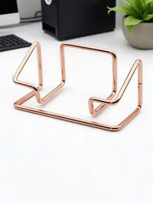 1个现代风格名片架展示架，桌面名片收纳盒 - 一體鏤空名片座 - 查看 11