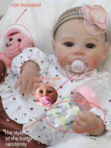 Reborn Baby Doll - 18 Inches, Realistic, Soft Weighted Body, Anatomically Accurate, Accessories Included, For Children 3+ Years - White - View 5