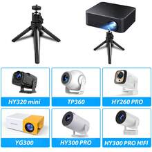 VELEC Multi-Function Mini Projector Tripod MountCompatible With 1/4-Inch Threaded ProjectorsABS MaterialPortable, Compact 360° Rotating Projection MountIdeal For Outdoor Use And Home Theater - Black - View 3