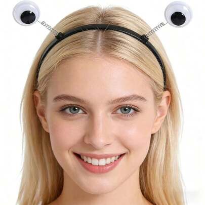 1/3 piezas Diadema con ojos grandes que brillan en la oscuridad - Decoración de Pascua, Navidad, Año Nuevo, Accesorios para el cabello del Día de San Valentín, Diadema de decoración linda del Día de San Valentín, Fiesta de cumpleaños, Fiesta de playa tropical, Fiesta de carnaval, Celebración de vacaciones, Tocado de cosplay
