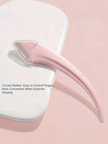 3pcs/Set Pink Eyebrow Scissors Set, High Quality Angled Razor & Comb, Essential For Beginners To Easily Shape