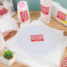 AOBOPLE Paquete de 300 suministros de embalaje para mudanzas 100 bolsas de espuma de 4 tamaños y 150 hojas de espuma de 3 tamaños con 50 calcomanías frágiles suministros de embalaje para proteger - Blanco - Ver 6