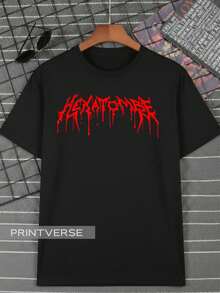 Hexa Order Paranormal Game RPG Ritual Mysteries Episodes Streamer T-Shirt Unisex Plus Size 100% Cotton - 黑色 - 查看 1