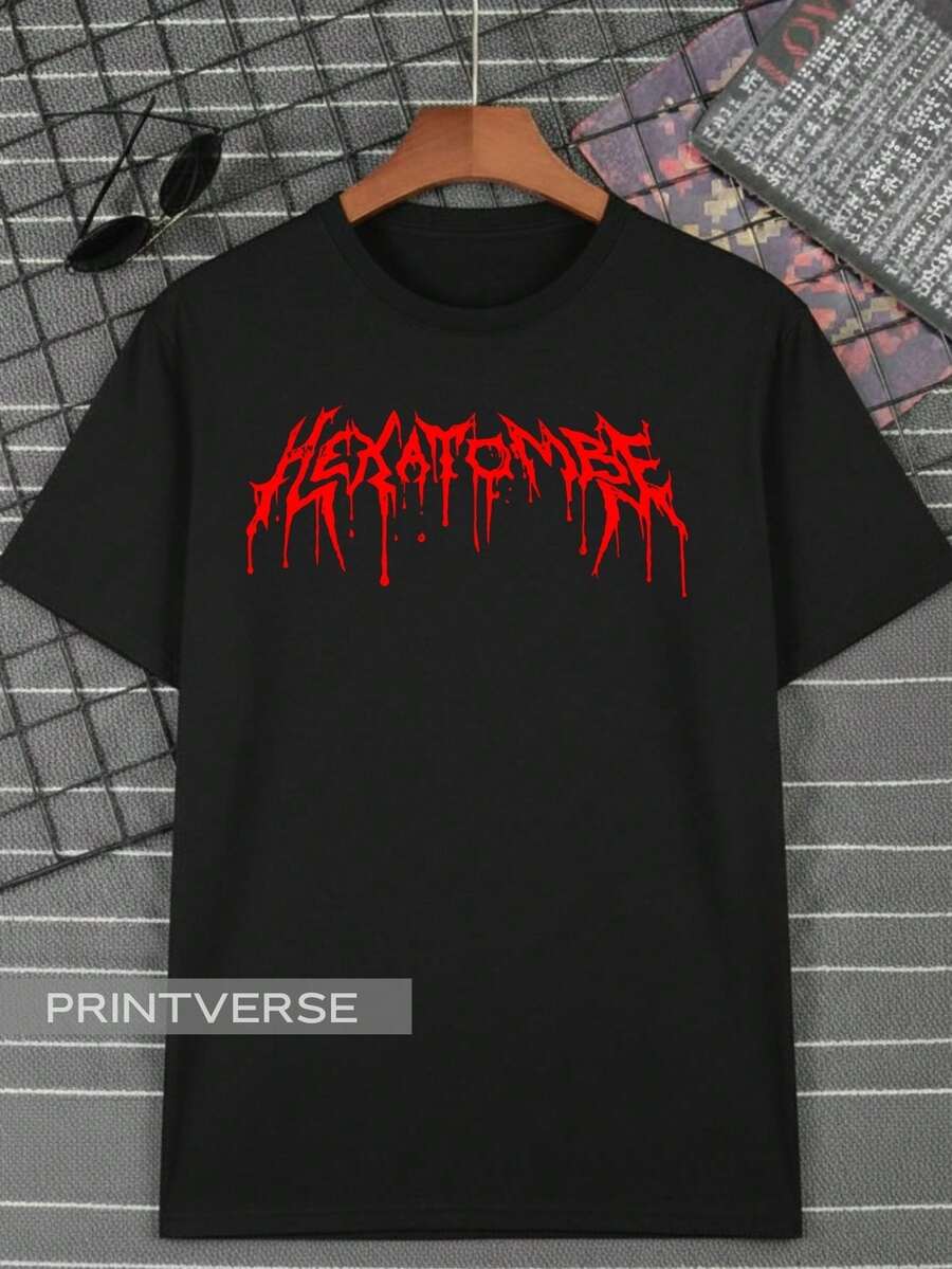 Hexa Order Paranormal Game RPG Ritual Mysteries Episodes Streamer T-Shirt Unisex Plus Size 100% Cotton - 黑色 - 查看 1